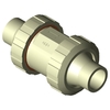Ball check valve Series: 562 PP-H/EPDM Ball With spring Straight PN10 Plastic welded end 32mm
